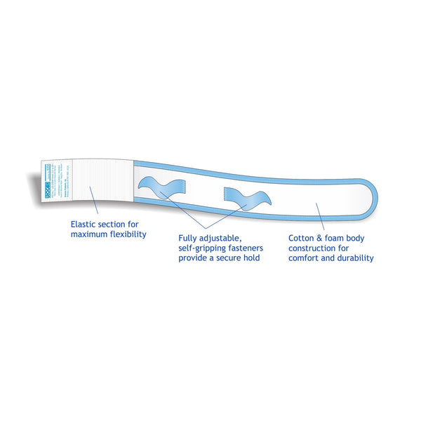 Leg Bag Strap Urocare 13 to 20 Inch Long, Small, 2 Inch Wide, Fabric, Hook and Loop