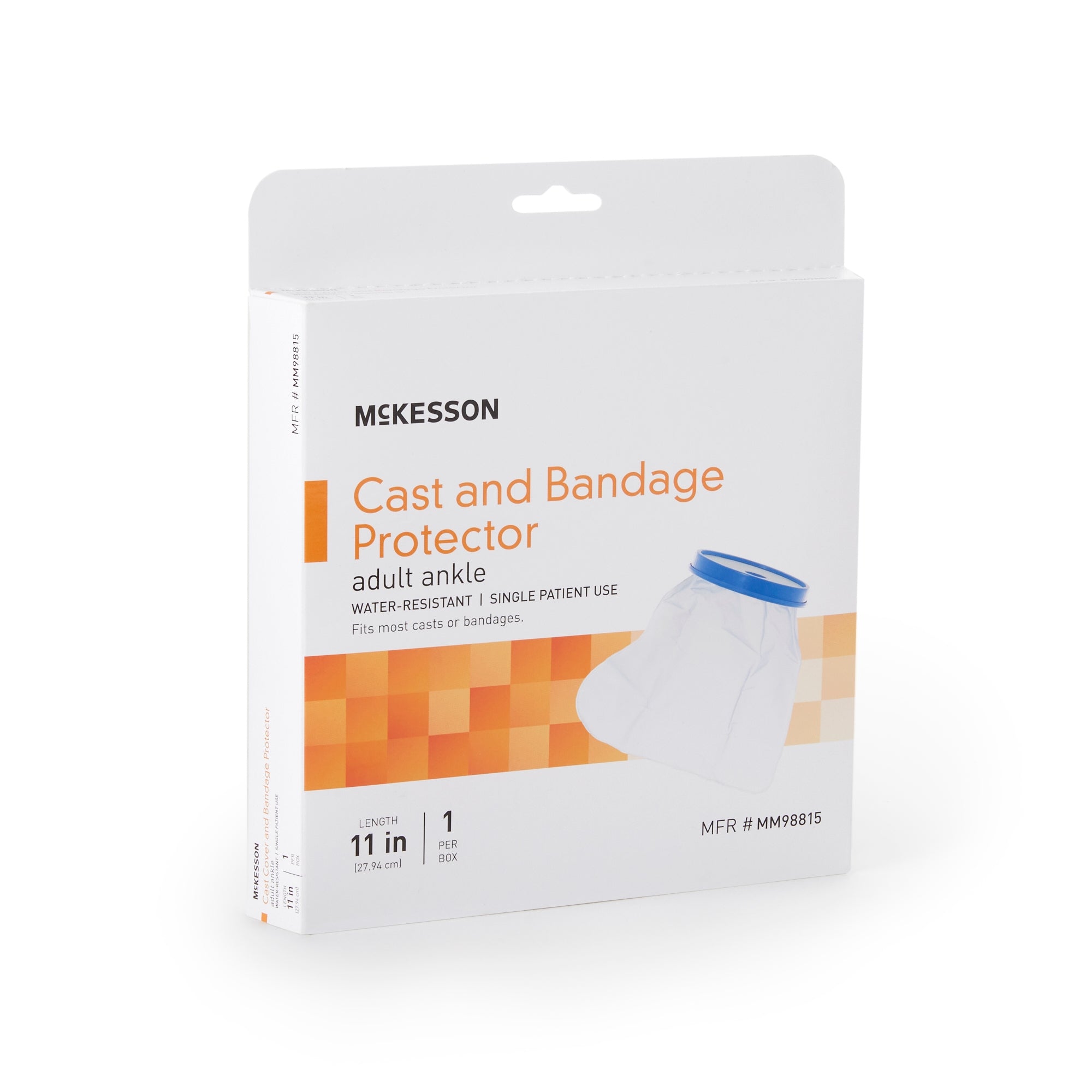 leg cast cover mckesson ankle vinyl 12 inch packaging type each