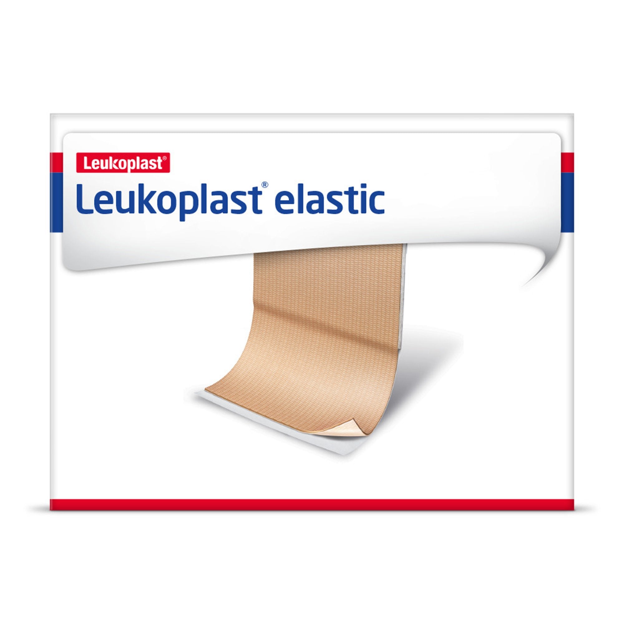 Adhesive Strip Leukoplast Elastic 2 3/4 X 4 Inch Cross Elastic Material Rectangle Tan Sterile