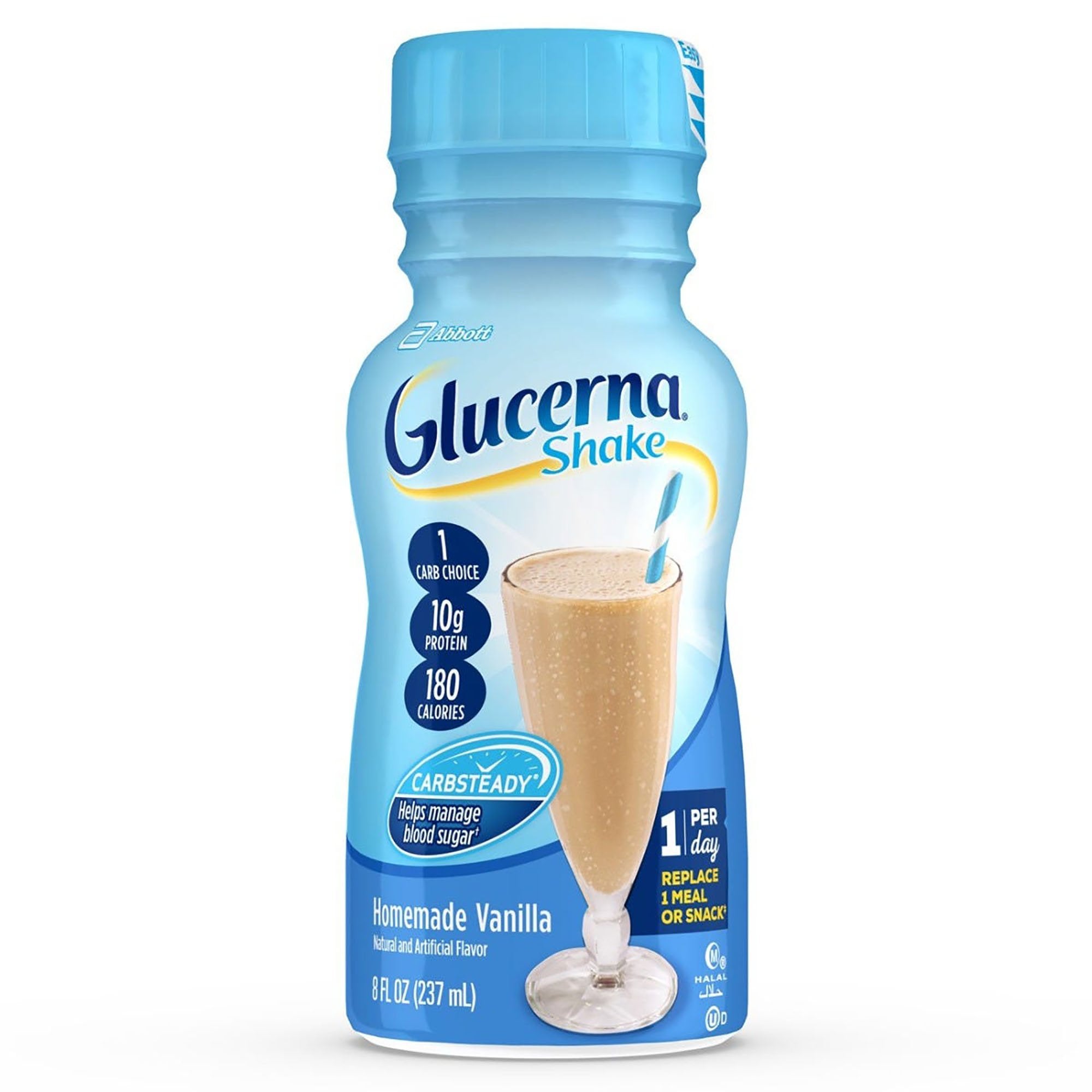 Oral Supplement Glucerna Original Shake Vanilla Flavor Liquid 8 oz. Bottle, Packaging Type- Case