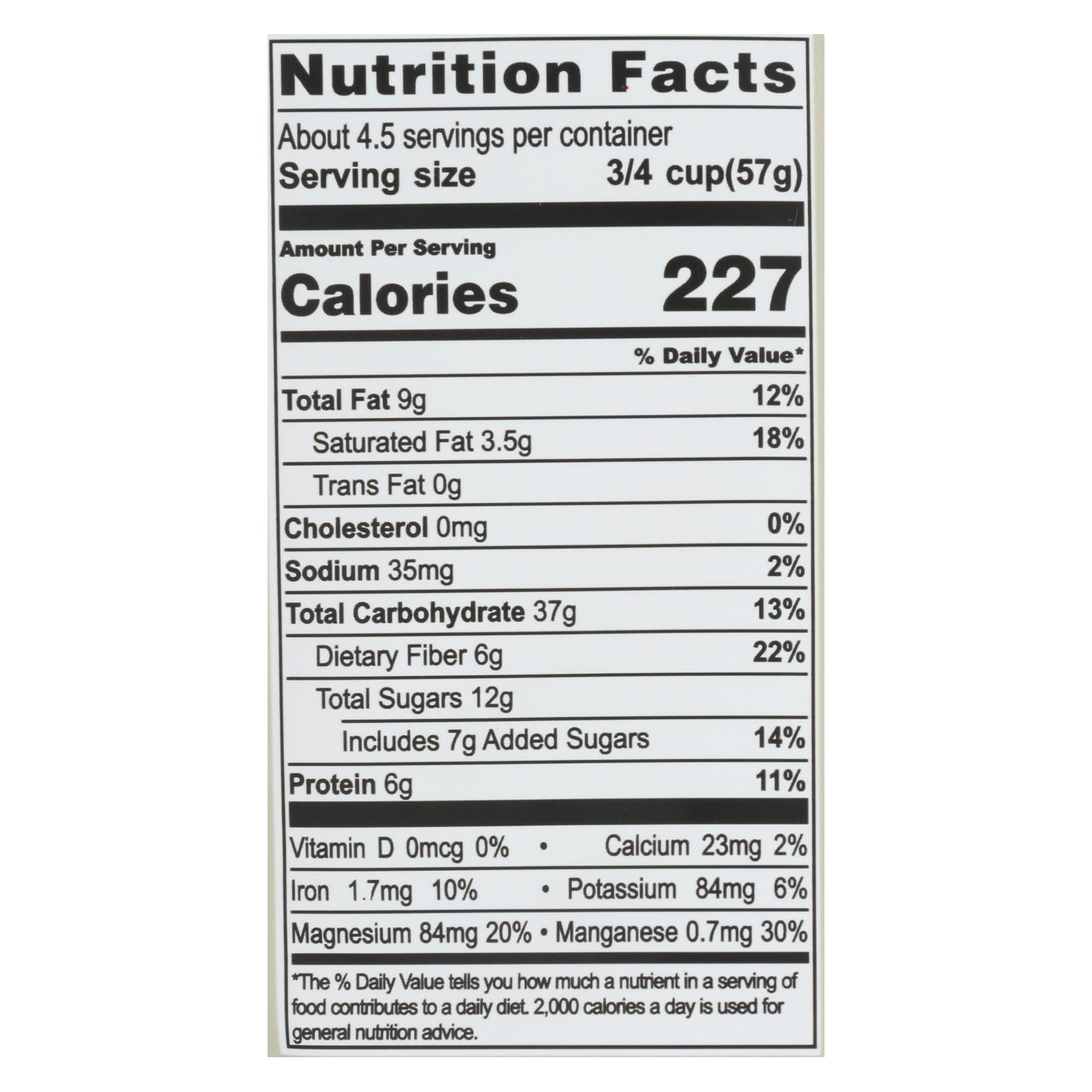 living intentions cereal organic superfood cacao crunch 9 oz case of 6