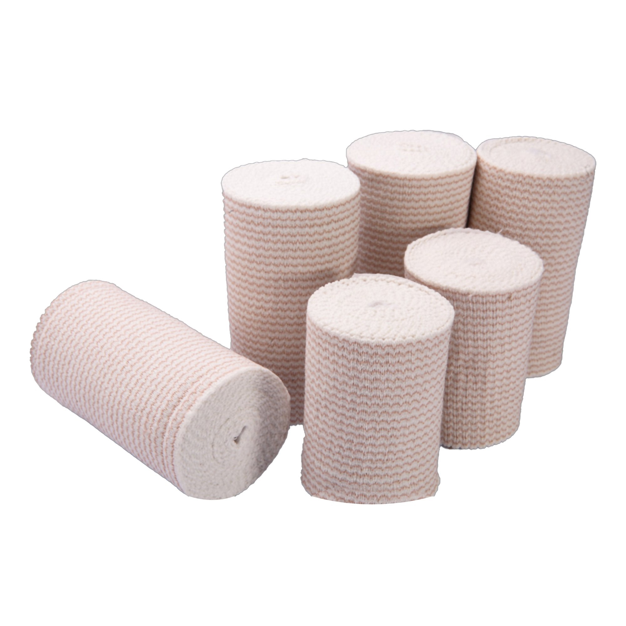 Elastic Bandage Welmed Premium Weave 6 Inch X 11 Yard Single Hook and Loop Closure Tan NonSterile Standard Compression