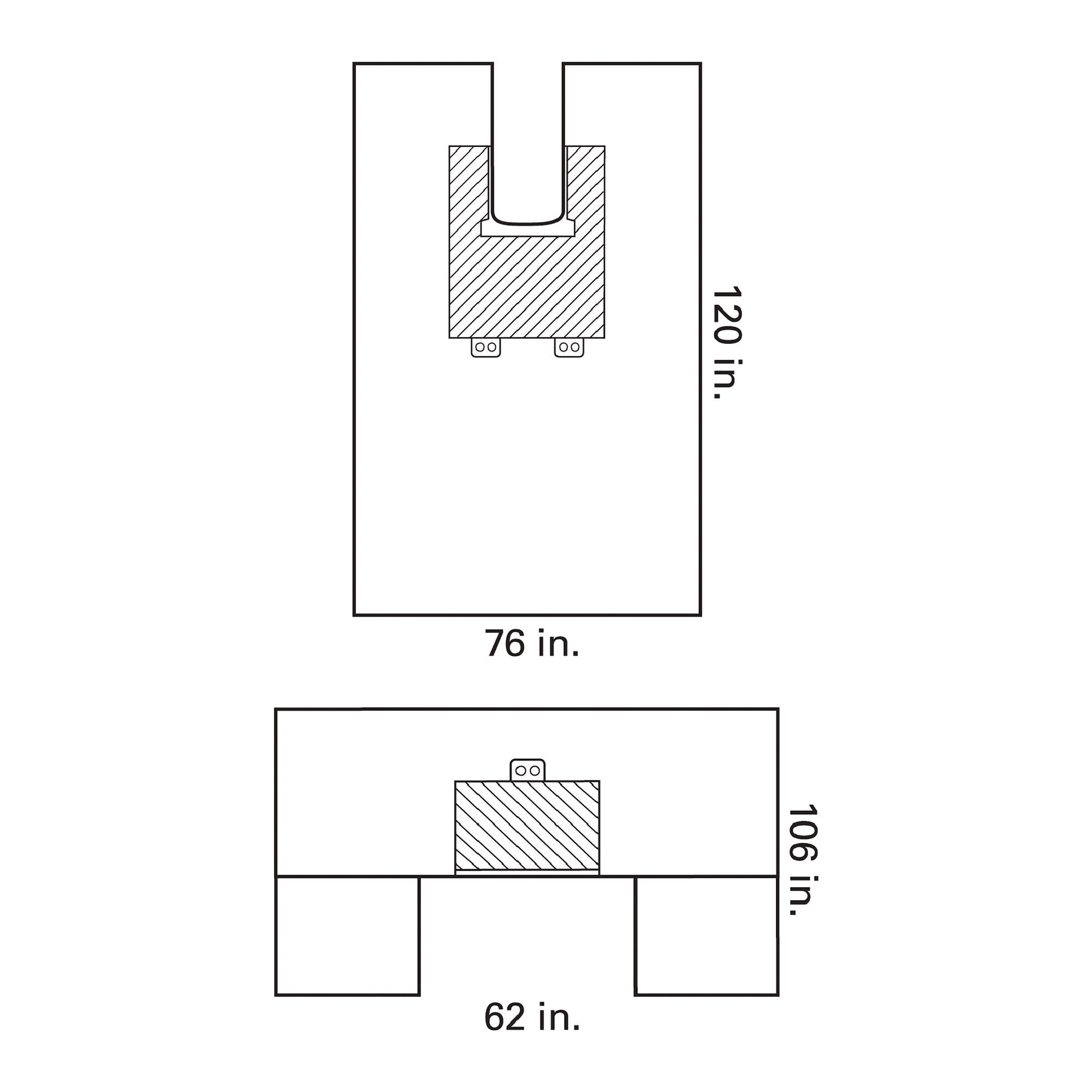 General Purpose Drape Pack Chest U-BAR*, Packaging Type- Case