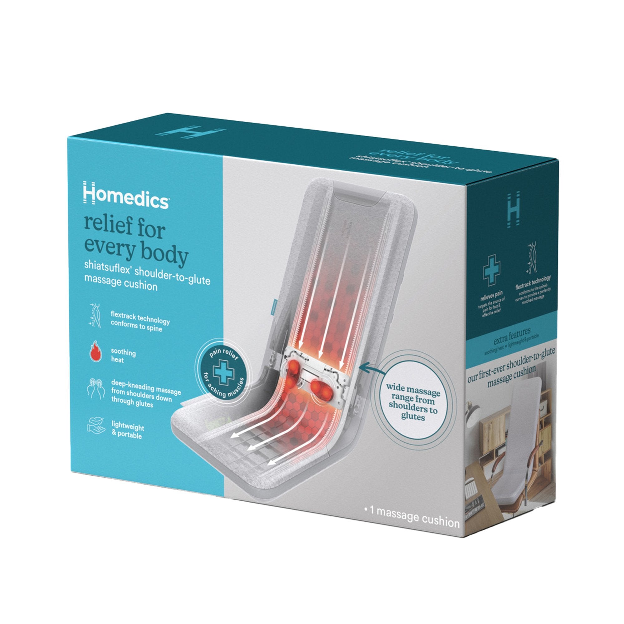 Back Massage Cushion with Heat HoMedics® ShiatsuFlex®