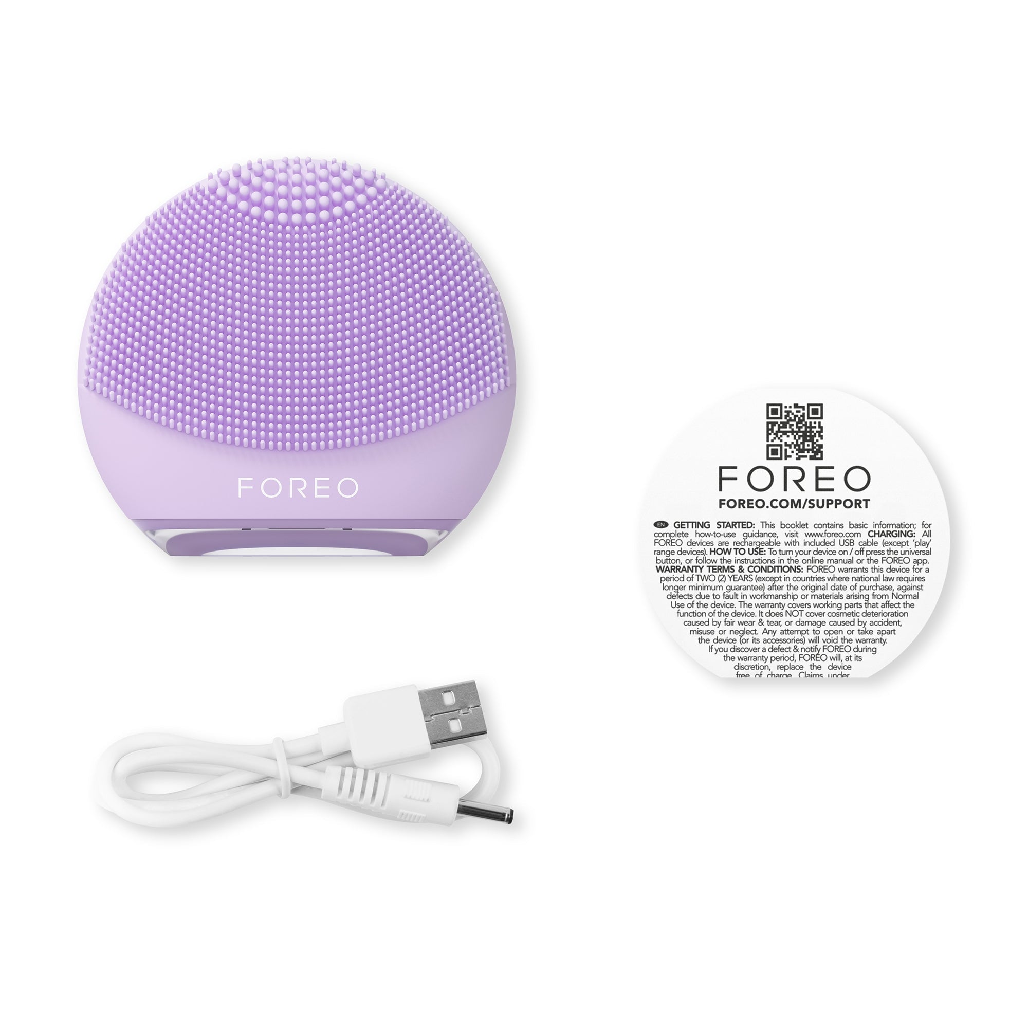luna 4 go portable facial cleansing device lavender luna 4 go travel facial cleansing brush and massage device mk1244537ea