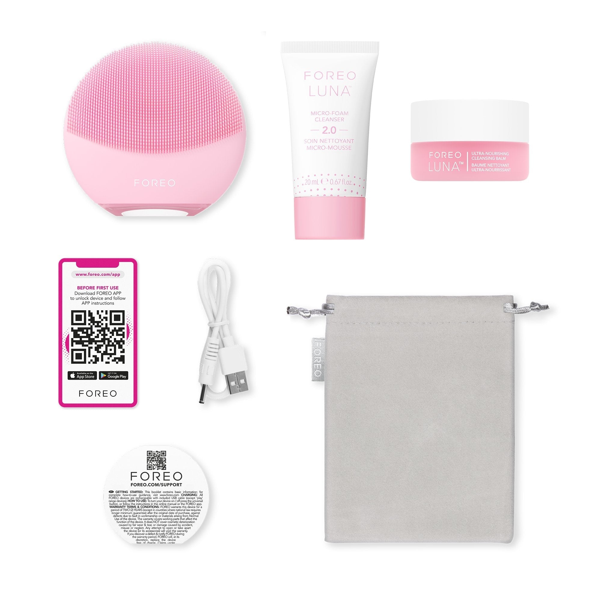 Swedish Skin Care Essentials Set LUNA 4 Mini