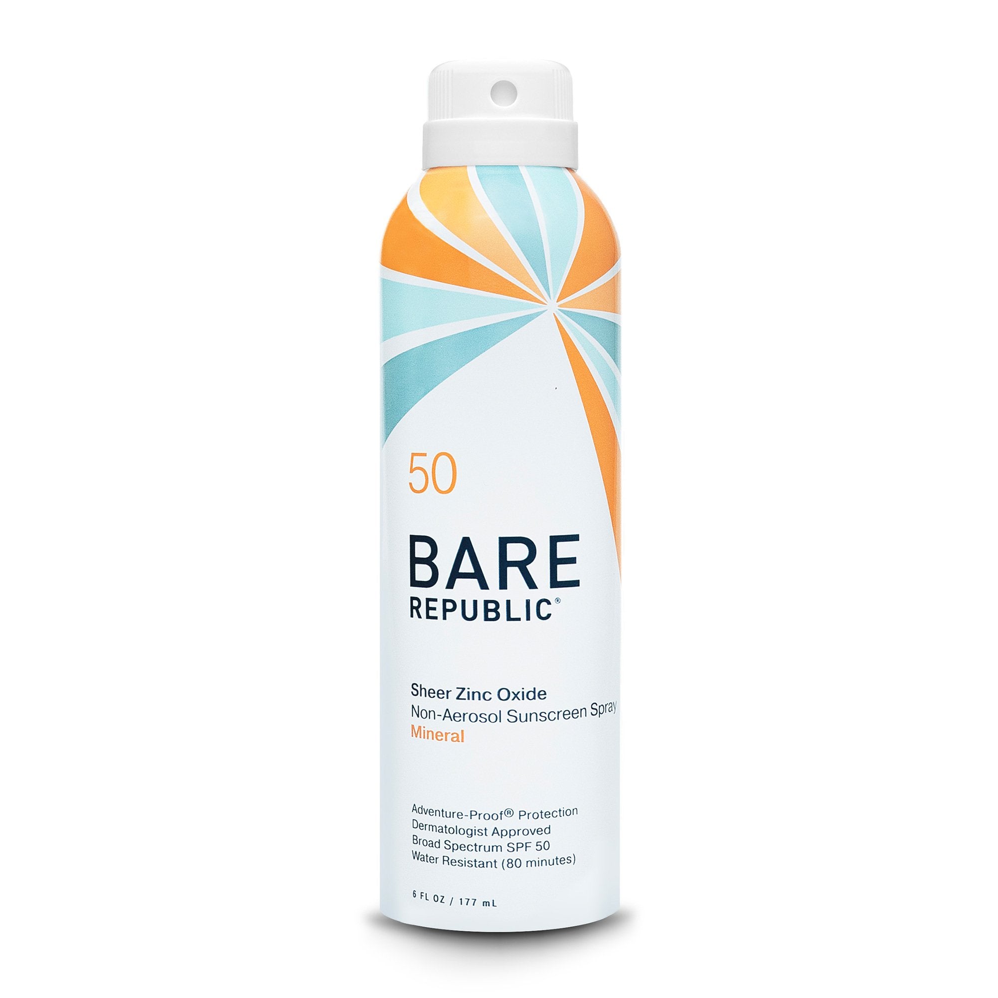 Sunscreen BARE Republic® Mineral Sport SPF 50 Lotion 6 oz. Aerosol Can