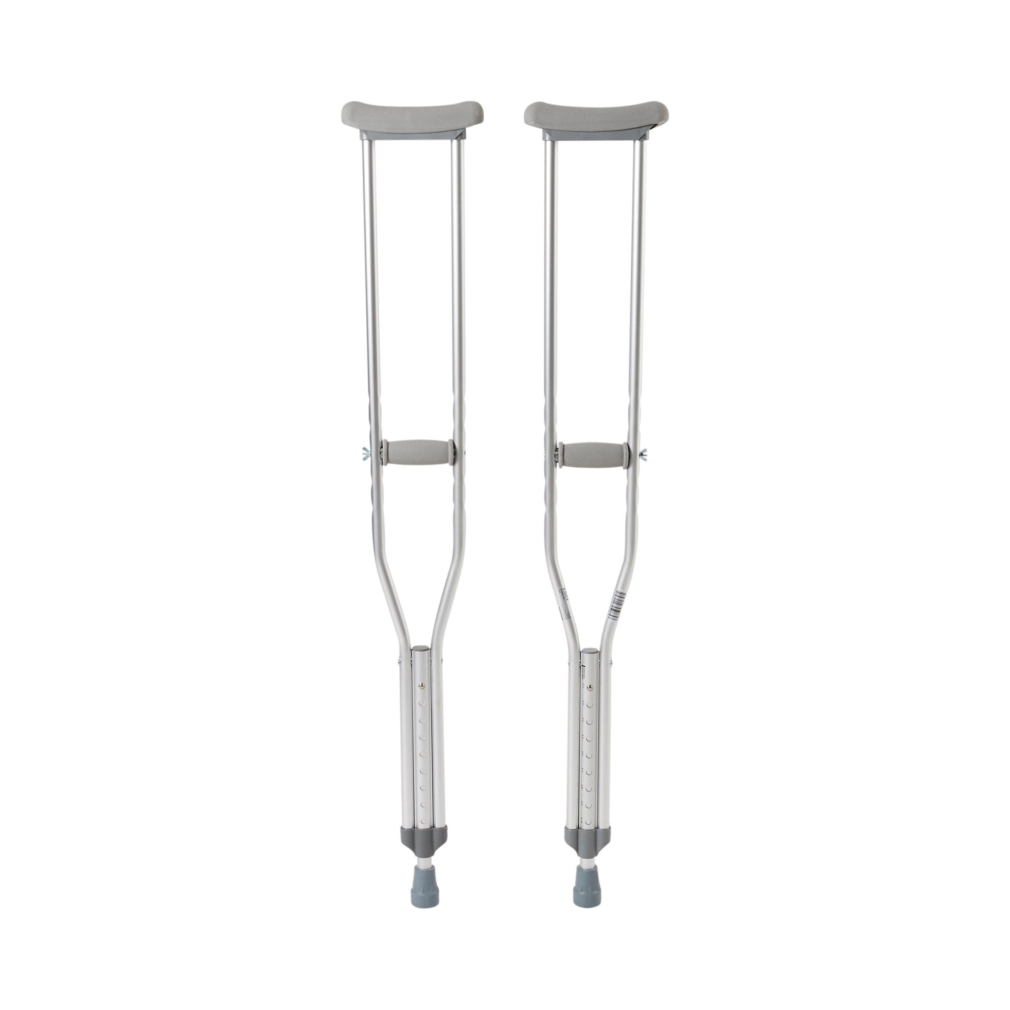 Underarm Crutches McKesson Adult 5 Foot 2 Inch to 5 Foot 10 Inch User Height Aluminum Frame 350 lbs. Weight Capacity, Packaging Type- Case