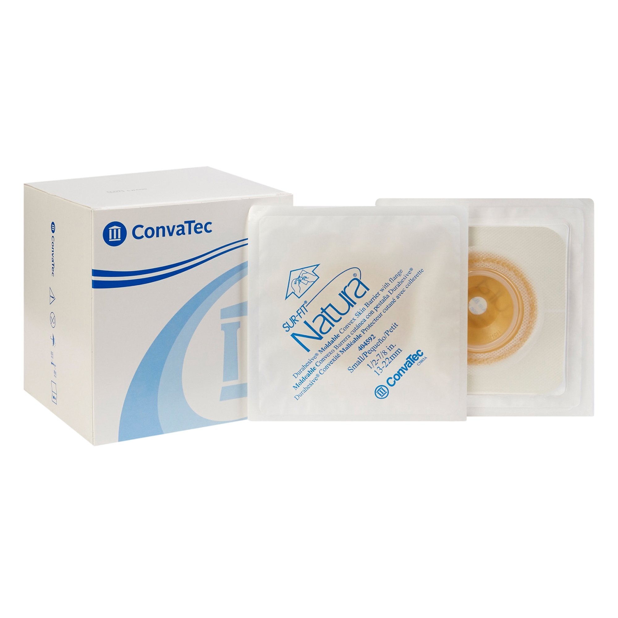 Ostomy Barrier Sur-Fit Natura Durahesive Moldable, Extended Wear Acrylic Tape 45 mm Flange Sur-Fit Natura System 1/2 to 7/8 Inch Opening