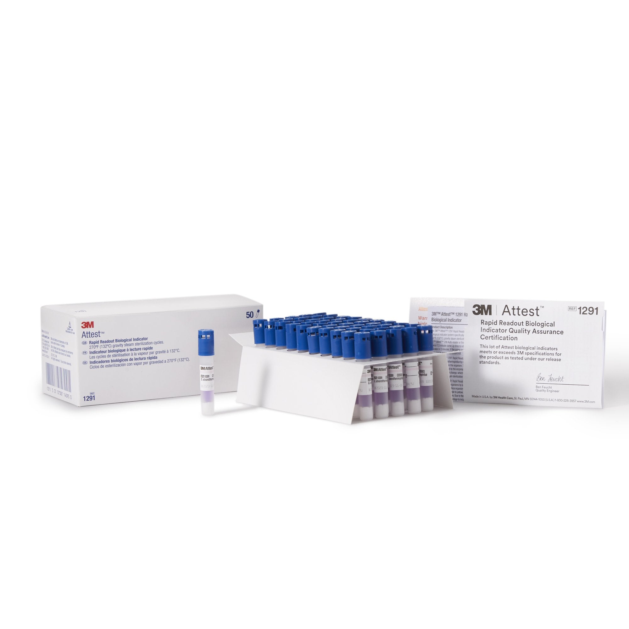 Attest Rapid Readout Sterilization Biological Indicator Vial Steam