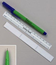 Skin Marker with Ruler and Labels Convertors Gentian Violet Ink Sterile Full Size Fine Tip, Packaging Type- Box