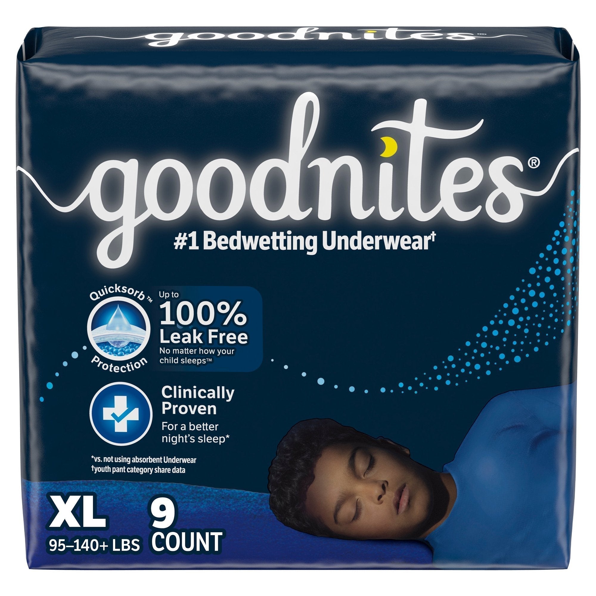 Male Youth Absorbent Underwear GoodNites Pull On with Tear Away Seams Large Disposable Heavy Absorbency | 34/Case