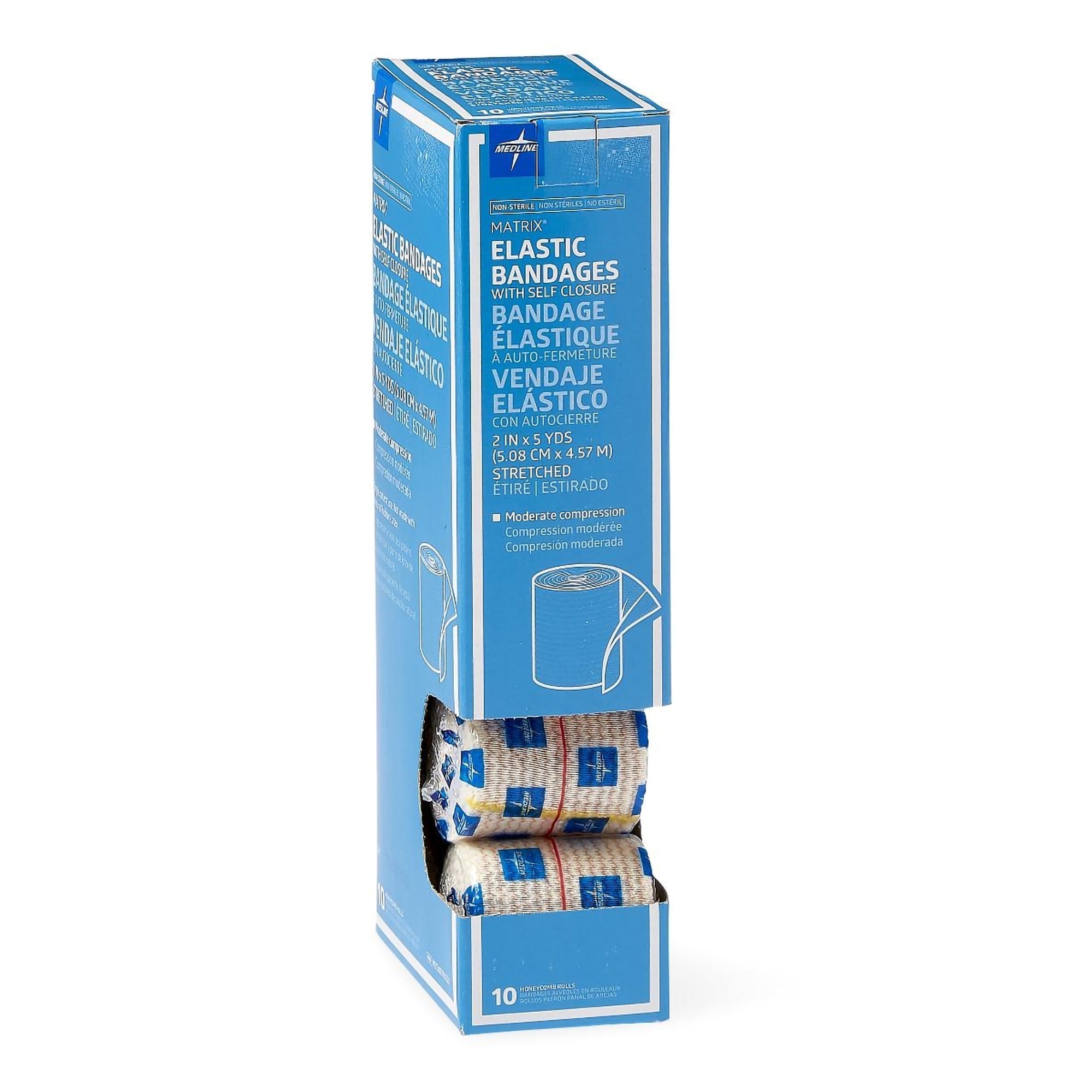 matrix double hook and loop closure elastic bandage 2 inch x 5 yard matrix elastic bandage mk535431ea