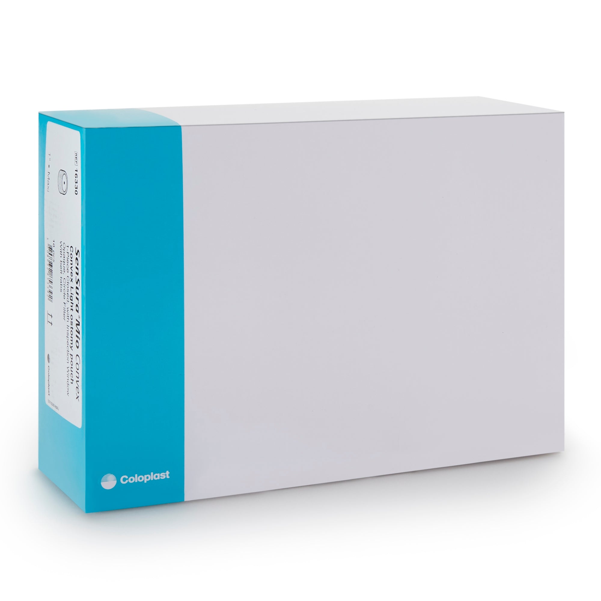 Ostomy Pouch SenSura Mio Convex One-Piece System 8-1/4 Inch Length, Maxi Convex Light, Pre-Cut 1 Inch Stoma Closed End | 10/Box