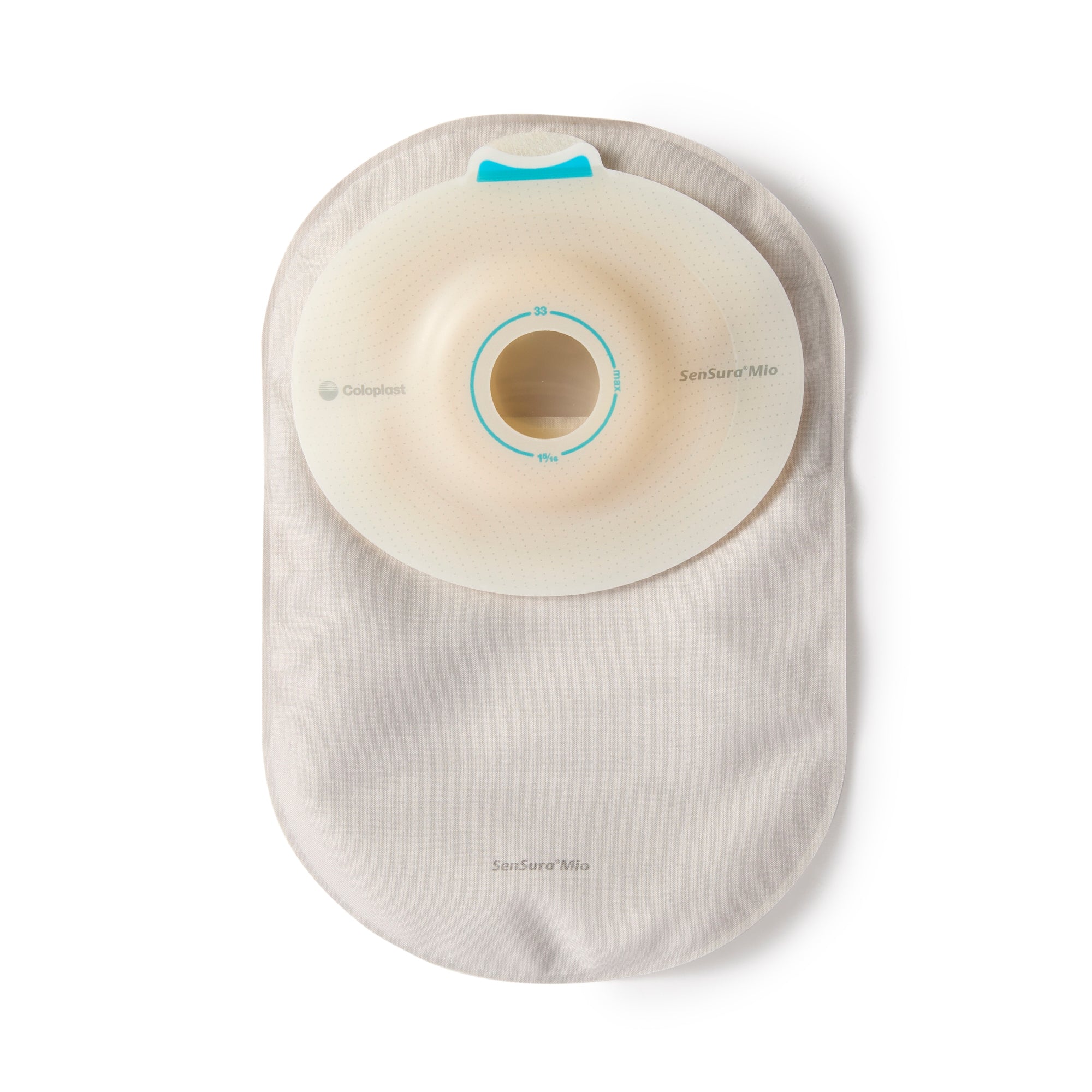Ostomy Pouch SenSura Mio Convex One-Piece System 8-1/4 Inch Length, Maxi Soft Convex, Pre-Cut 1 Inch Stoma Closed End | 10/Box