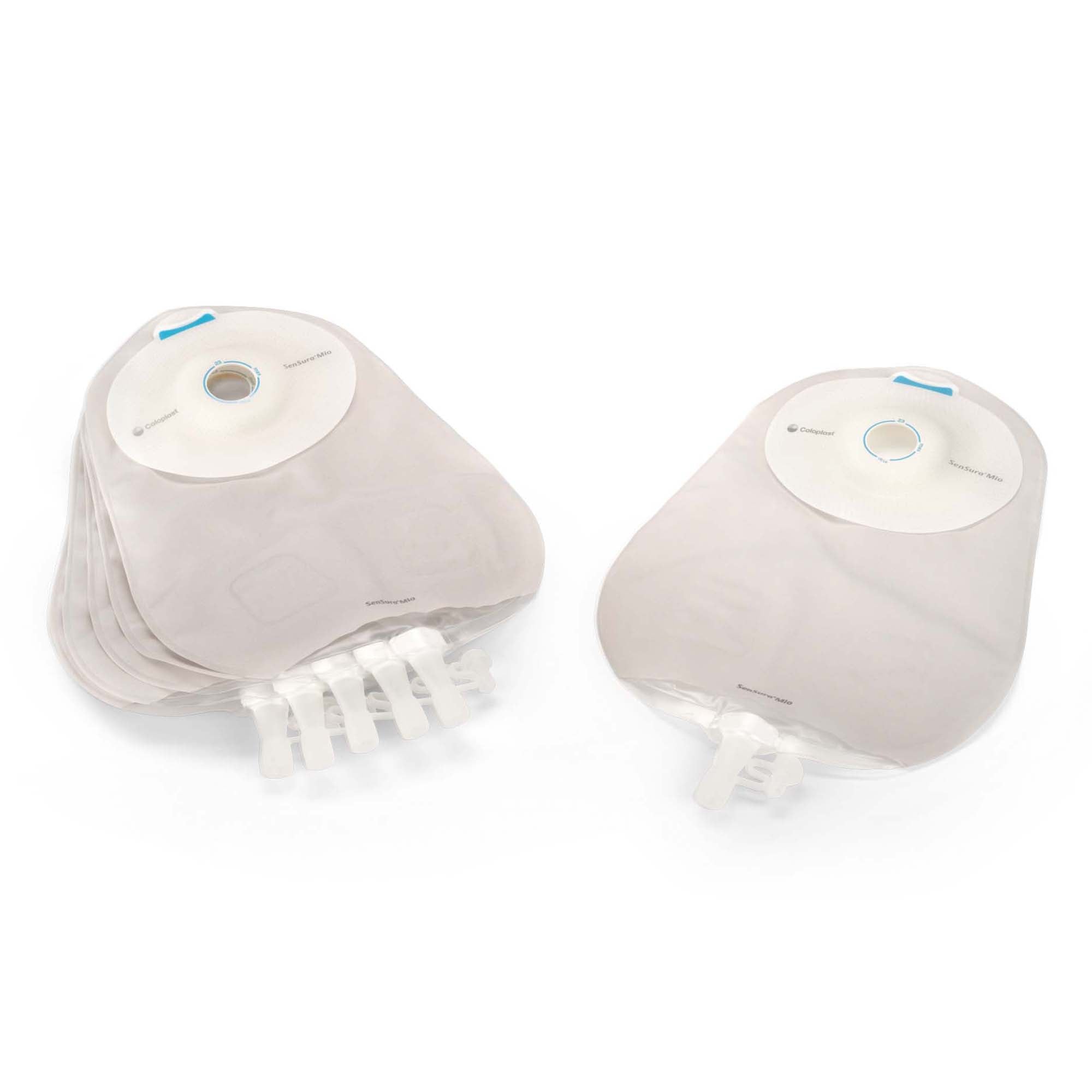 Urostomy Pouch SenSura Mio Convex One-Piece System 10-1/2 Inch Length, Maxi Convex Light, Pre-Cut 1-1/8 Inch Stoma Drainable | 10/Box