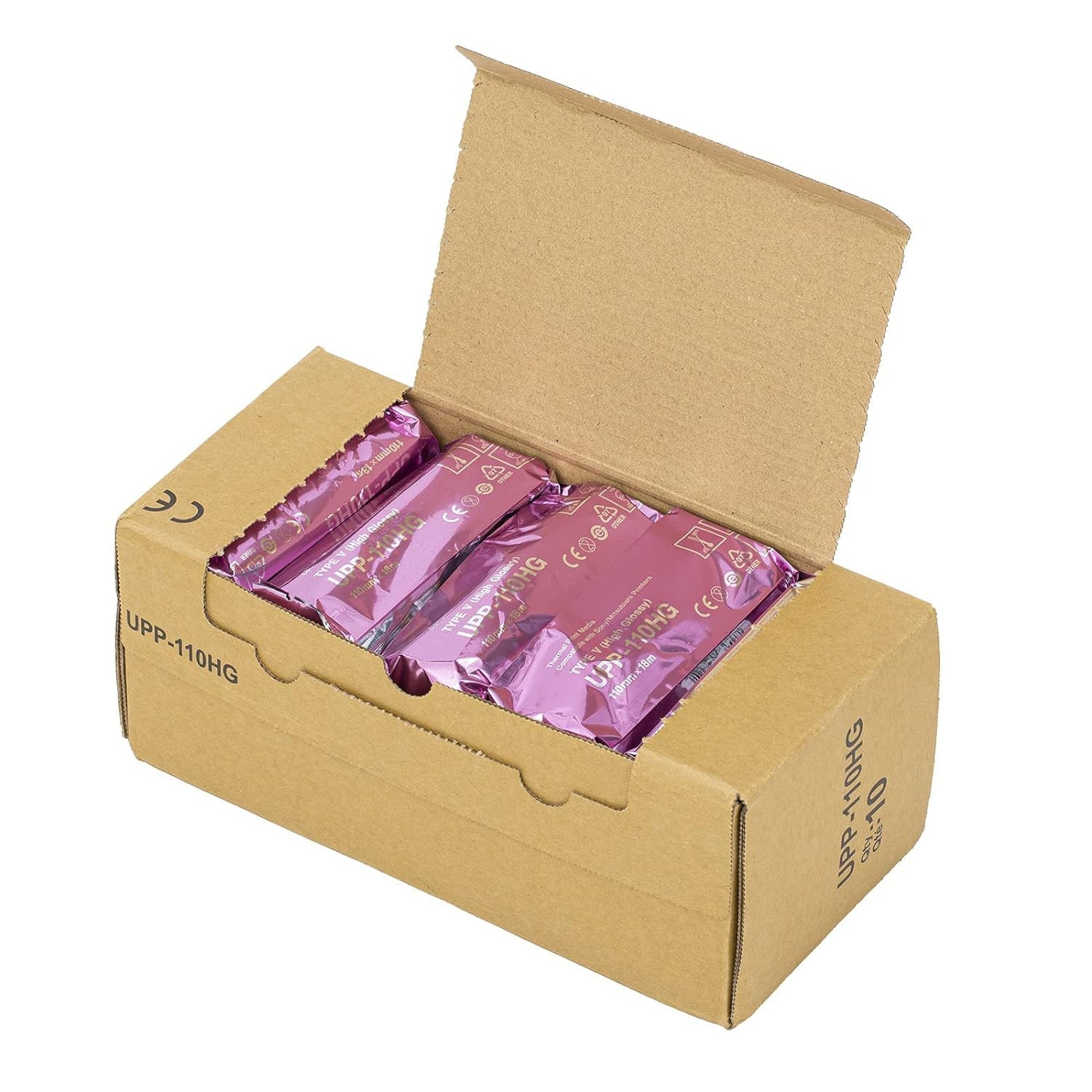 Ultrasound Video Paper Sony Roll Black and White High Gloss Without Grid, Packaging Type- Box