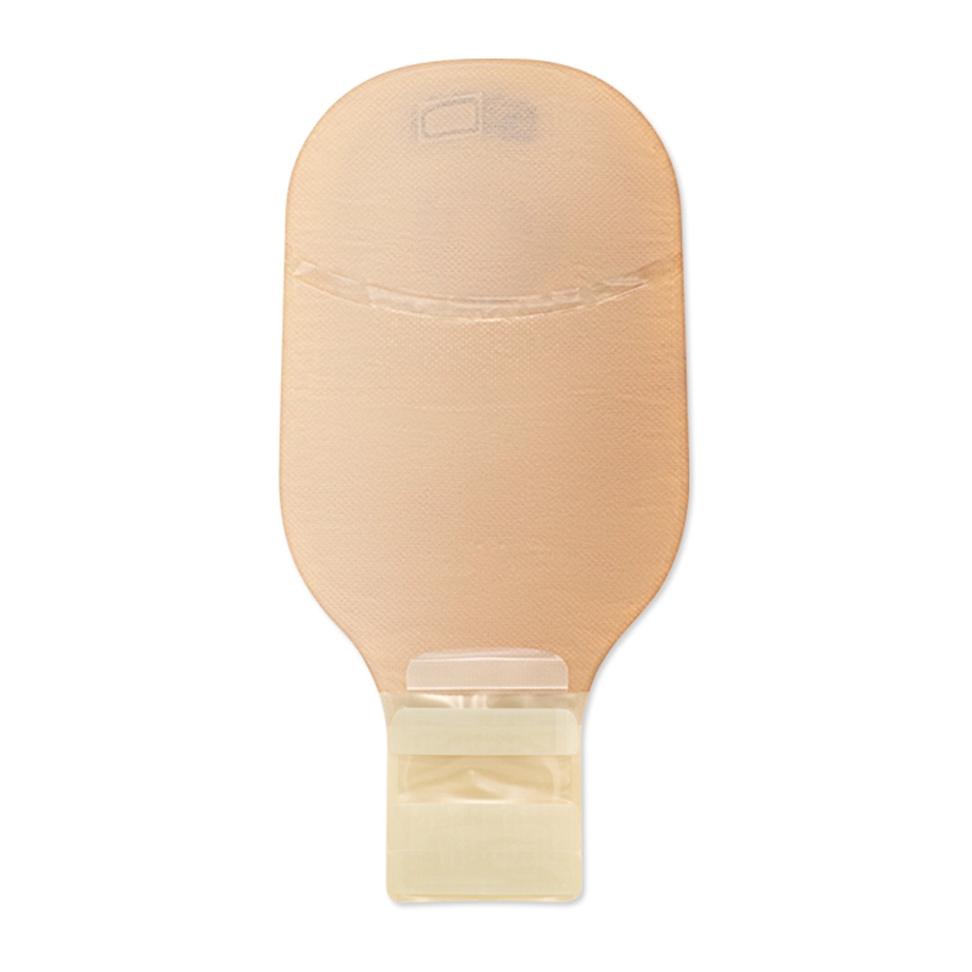 Hollister Premier One-Piece Ostomy Pouch – Beige Flat Drainable, 12 Inch, 1 In Pre-Cut Stoma, CeraPlus, AF300 Filter (Box of 10) | HCPCS A5056