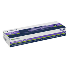 Exam Glove Purple Nitrile Max Large NonSterile Nitrile Extended Cuff Length Fully Textured Purple Not Rated | 50/Box