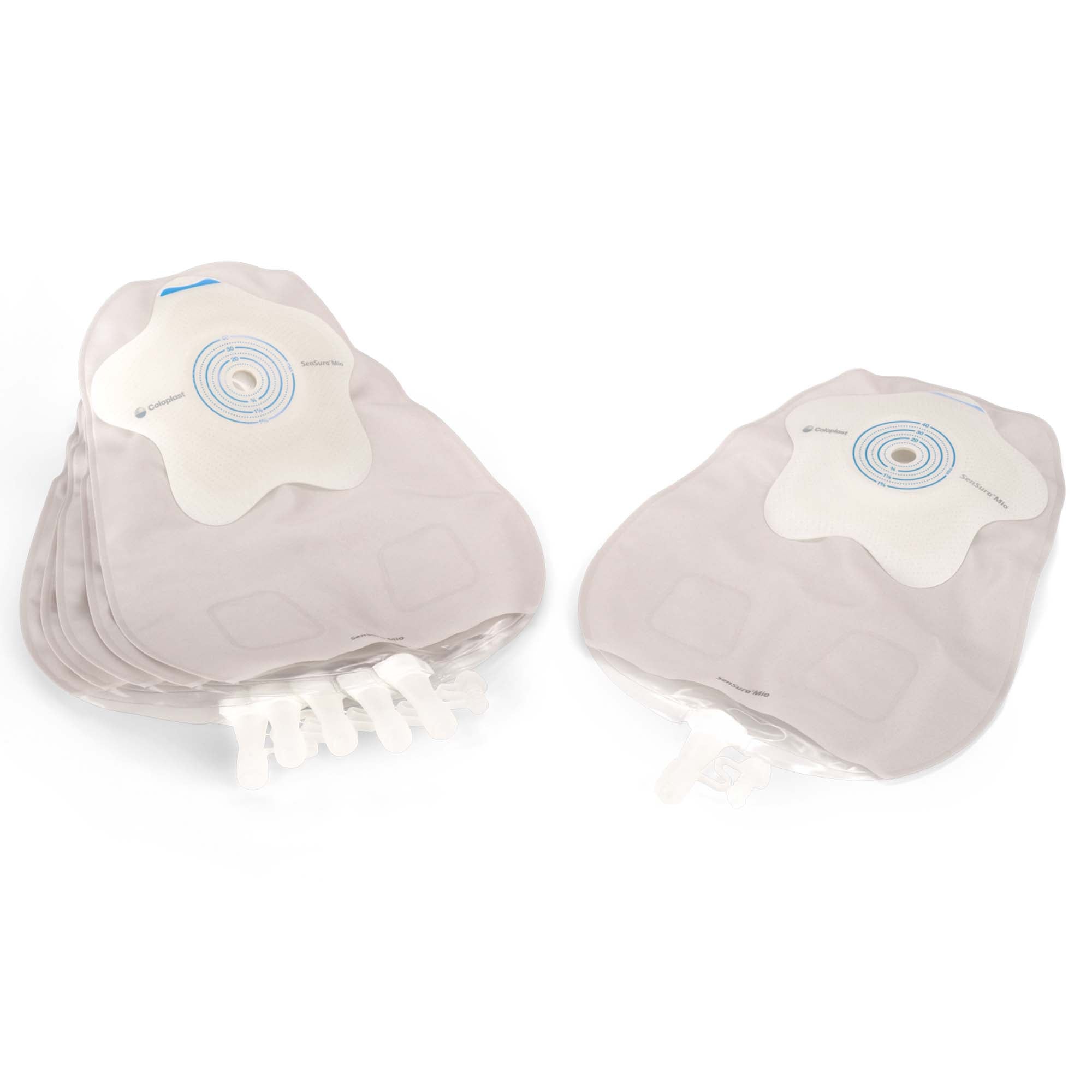Urostomy Pouch SenSura Mio Concave One-Piece System 10-1/2 Inch Length, Maxi Concave, Trim to Fit 3/8 to 1-9/16 Inch Stoma Drainable | 10/Box