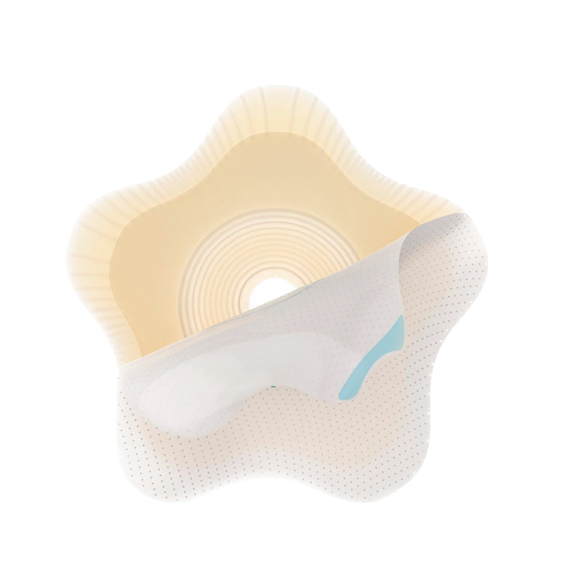 Ostomy Barrier SenSura Mio Convex Flip Precut, Extended Wear Elastic Adhesive 50 mm Flange Red Code System 1-3/16 Inch Opening | 5/Box