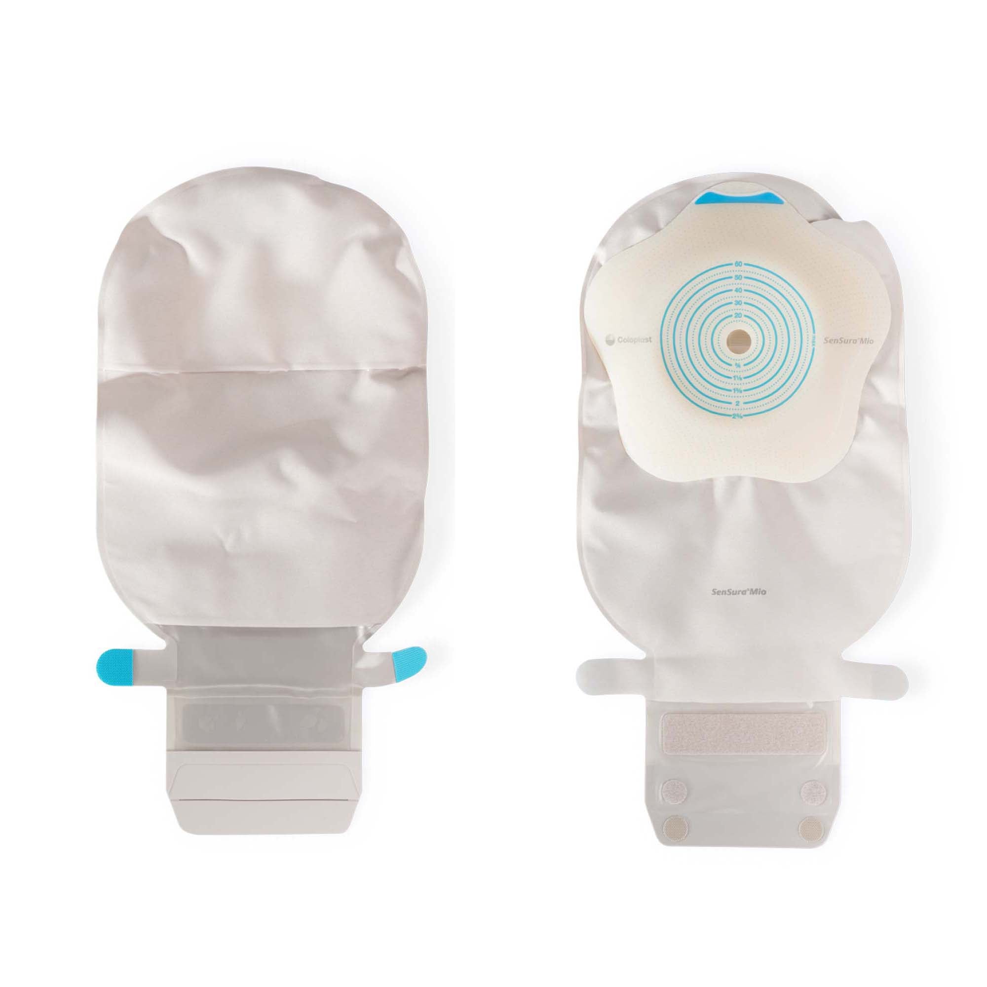Ostomy Pouch SenSura Mio Concave One-Piece System 11 Inch Length, Maxi Concave, Trim to Fit 3/8 to 2-3/8 Inch Stoma Drainable | 10/Box