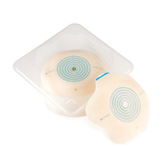 Ostomy Barrier SenSura Mio Convex Flip Trim to Fit, Extended Wear Elastic Adhesive 60 mm Flange Blue Code System 3/8 to 2-1/8 Inch Opening | 5/Box