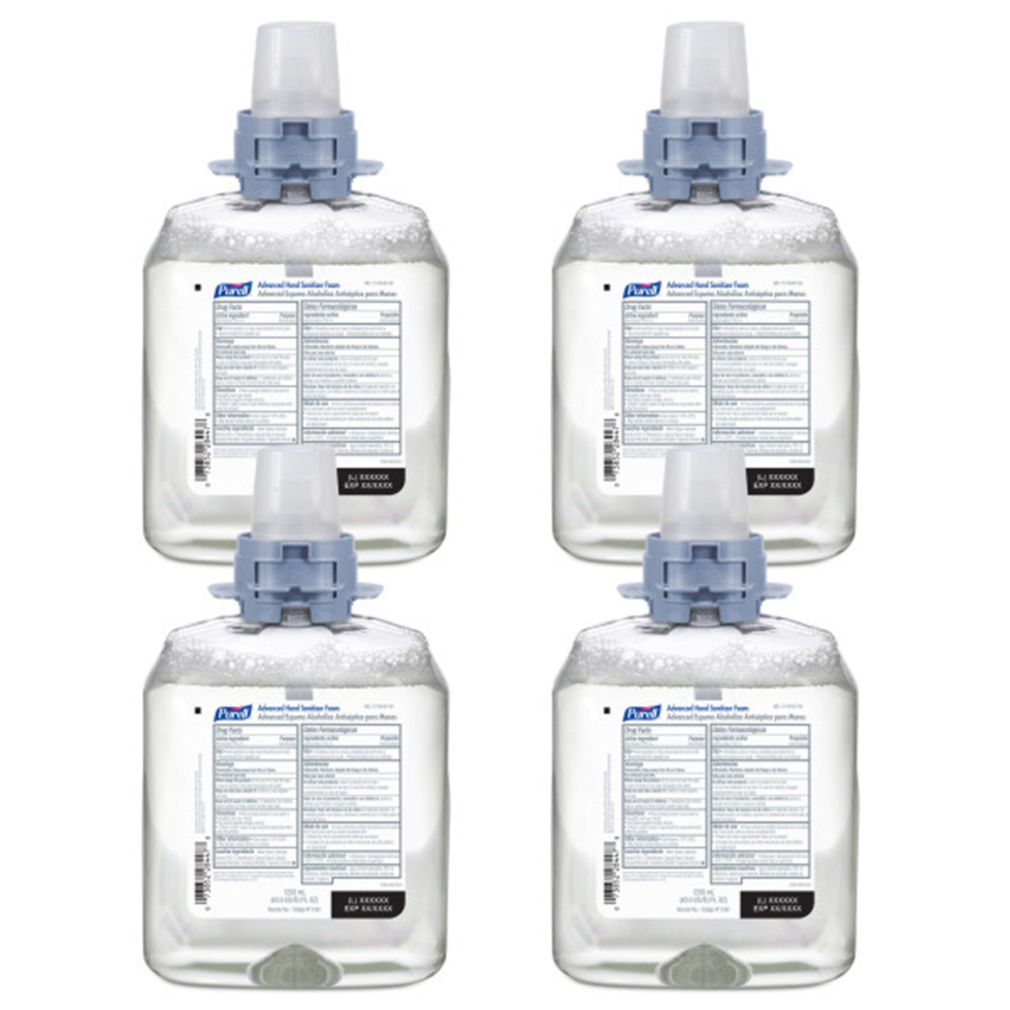 Hand Sanitizer Purell Advanced 1,200 mL Ethyl Alcohol Foaming Dispenser Refill Bottle, Packaging Type- Case