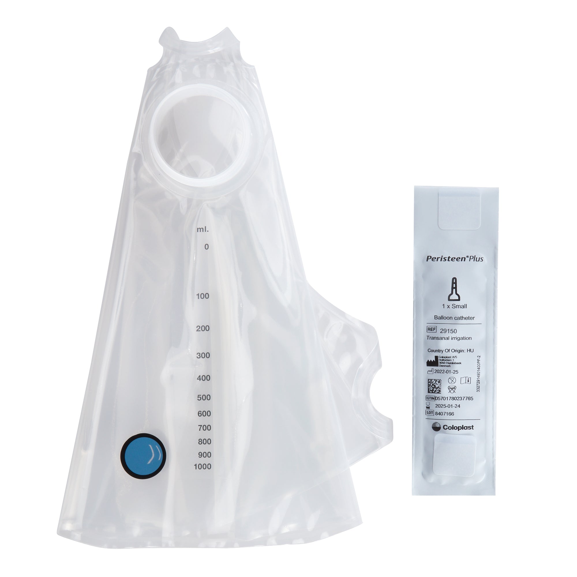 Balloon Catheter Accessory Unit Peristeen Plus 15 Small Rectal Balloon Catheters, 1 Water Bag | BOX