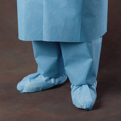 Shoe Cover Halyard One Size Fits Most Shoe High Without Tread Blue NonSterile, Packaging Type- Box