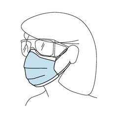 Procedure Mask FluidShield ASTM Level 2 Earloops One Size Fits Most, Packaging Type- Box