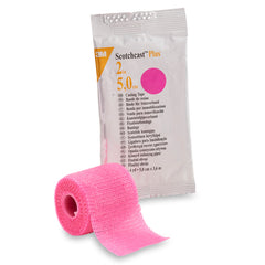 Cast Tape 3M Scotchcast Plus 2 Inch X 12 Foot Fiberglass / Resin Bright Pink, Packaging Type- Box