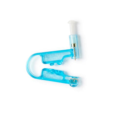 Coren PS Disposable Ear Piercer – White with Simulated Diamond 24Kt Gold-Plated Studs (Box of 6 Pairs, Made in USA)