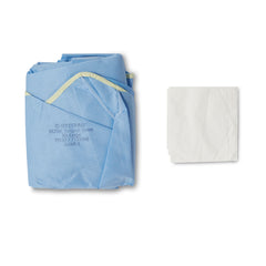 Non-Reinforced Surgical Gown with Towel ULTRA 2X-Large Blue Sterile AAMI Level 3 Disposable, Packaging Type- Case