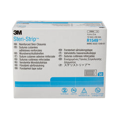 Skin Closure Strip Steri-Strip 1/2 X 2 Inch Nonwoven Material Reinforced Strip White, Packaging Type- Box