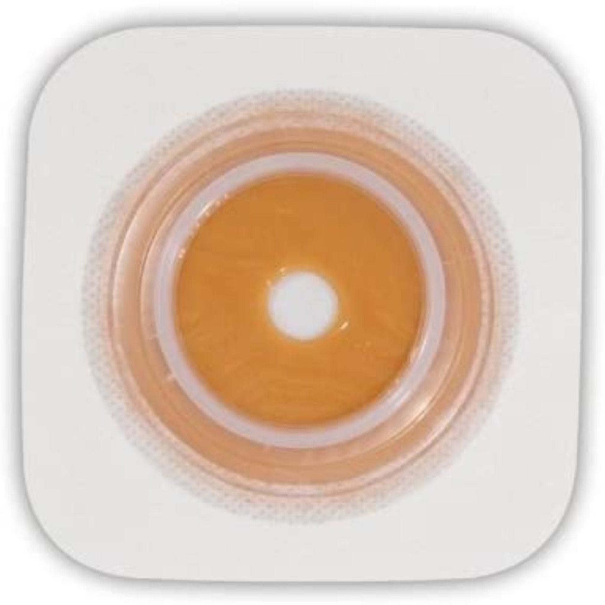 Ostomy Barrier Sur-Fit Natura Trim to Fit, Standard Wear Stomahesive Adhesive 32 mm Flange Sur-Fit Natura System Hydrocolloid Up to 1/2 to 3/4 Inch Opening 4 X 4 Inch | 10/Box