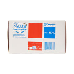Ostomy Barrier Sur-Fit Natura Trim to Fit, Standard Wear Stomahesive Adhesive 57 mm Flange Sur-Fit Natura System Hydrocolloid 1-3/8 to 1-3/4 Inch Opening 5 X 5 Inch | 10/Box