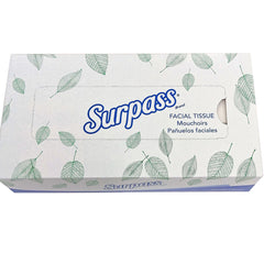 Surpass* Facial Tissue White 8 X 8-2/5 Inch 100 Count, Packaging Type- Case