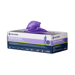 Exam Glove Purple Nitrile Small NonSterile Nitrile Standard Cuff Length Textured Fingertips Purple Chemo Tested | 100/Box