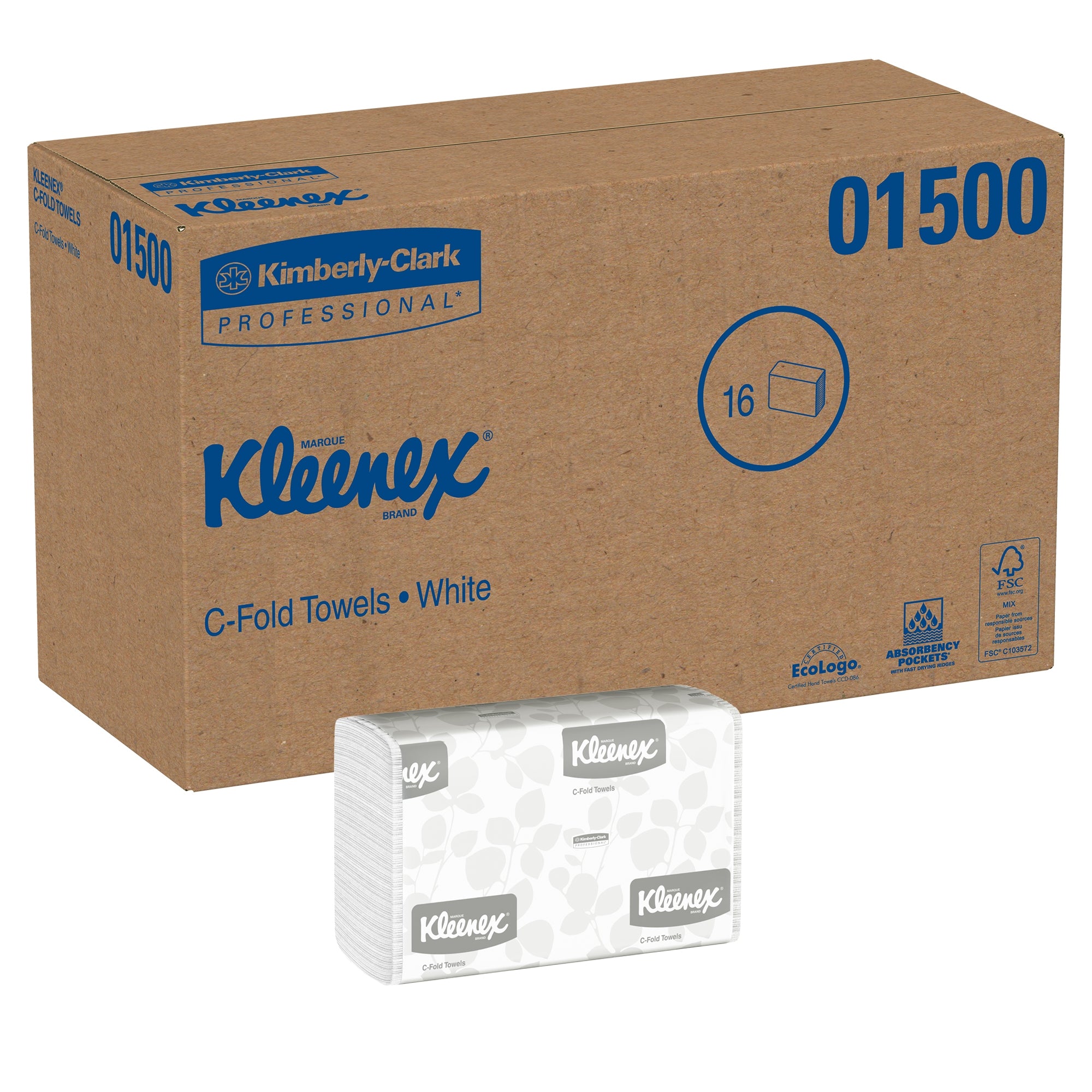 Paper Towel Kleenex C-Fold 10-1/8 X 13-3/20 Inch | 150/PK