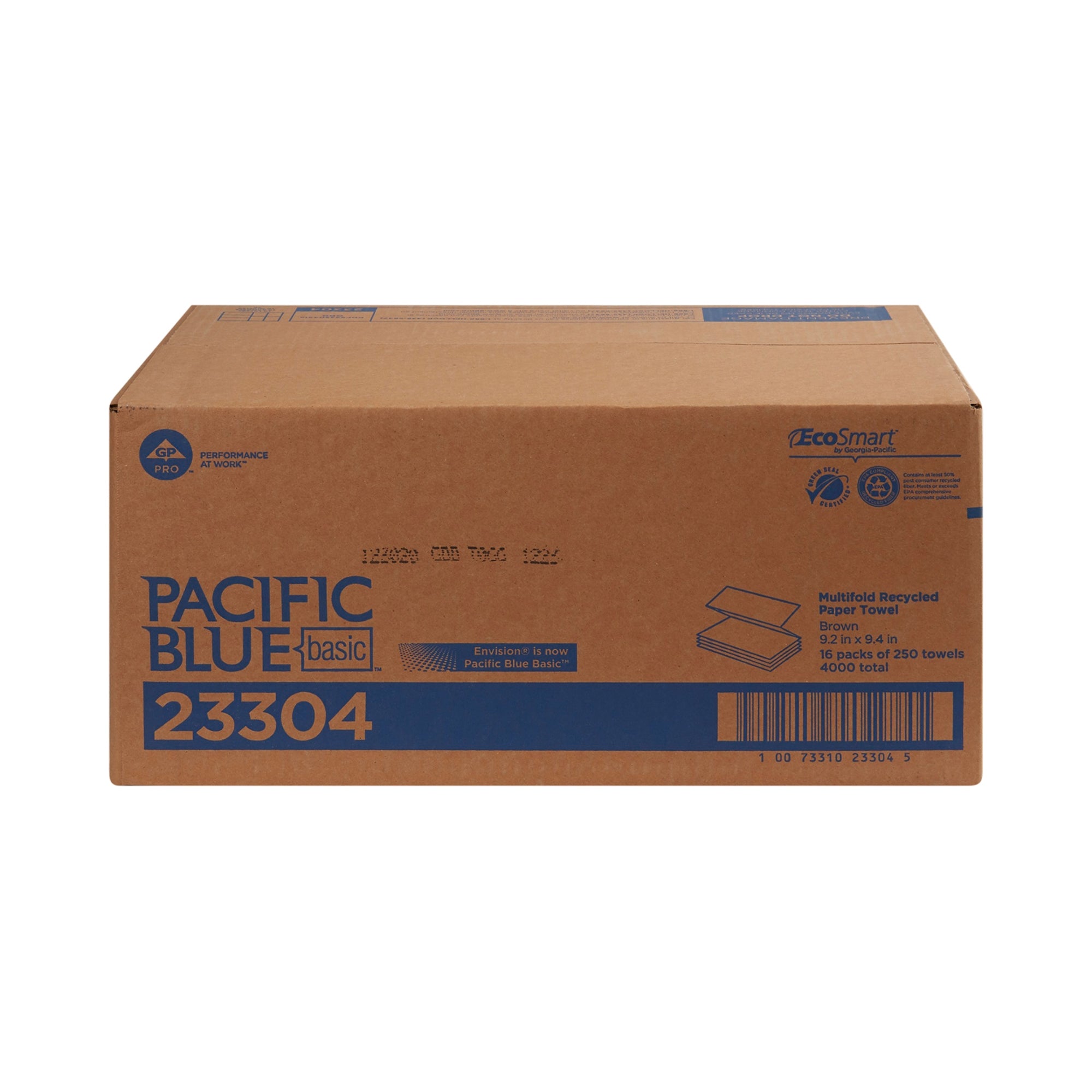 Paper Towel Pacific Blue Basic Multi-Fold 9-1/4 X 9-2/5 Inch | 16PK/Case