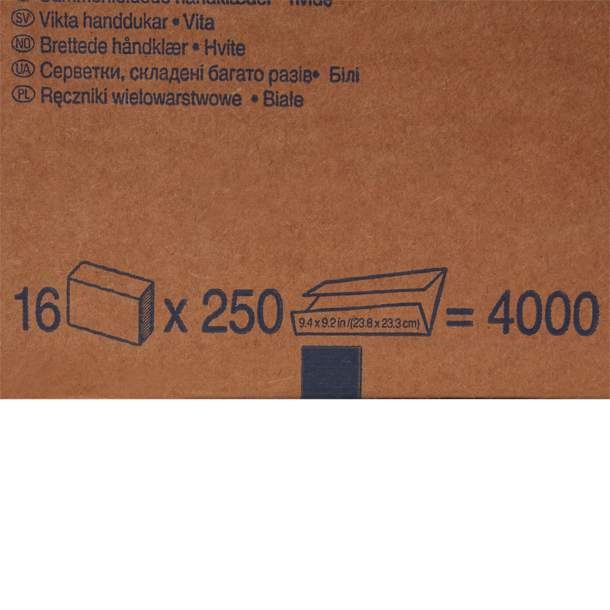Paper Towel Tradition Multi-Fold 9-1/5 X 9-2/5 Inch | 16PACK/CASE