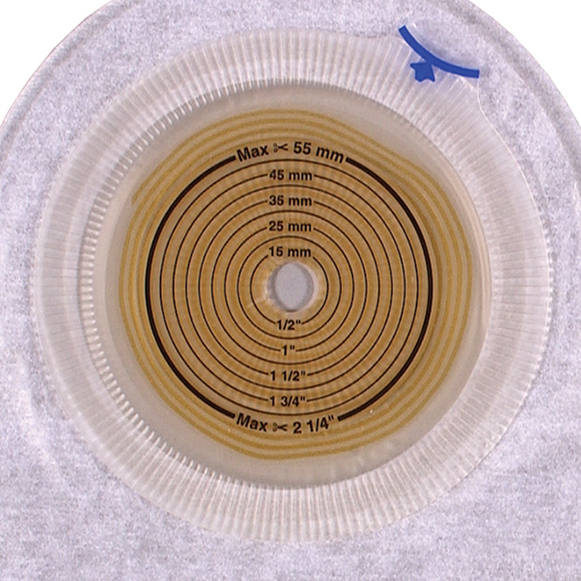 Urostomy Pouch Assura One-Piece System 10-3/4 Inch Length Flat, Trim to Fit 3/8 to 2-1/4 Inch Stoma Drainable | 10/Box
