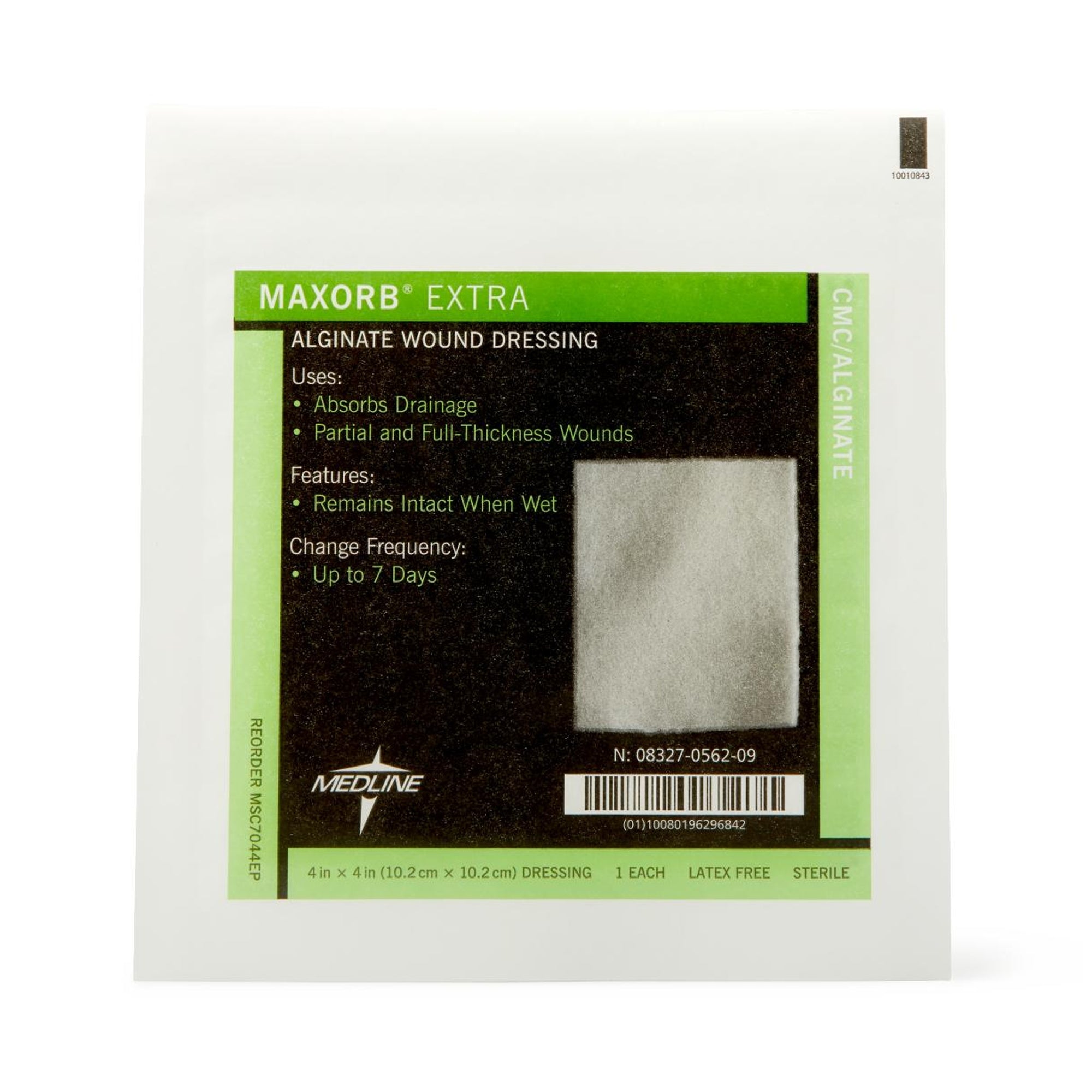 Alginate Dressing Maxorb Extra 4 X 4 Inch Square, Packaging Type- Box