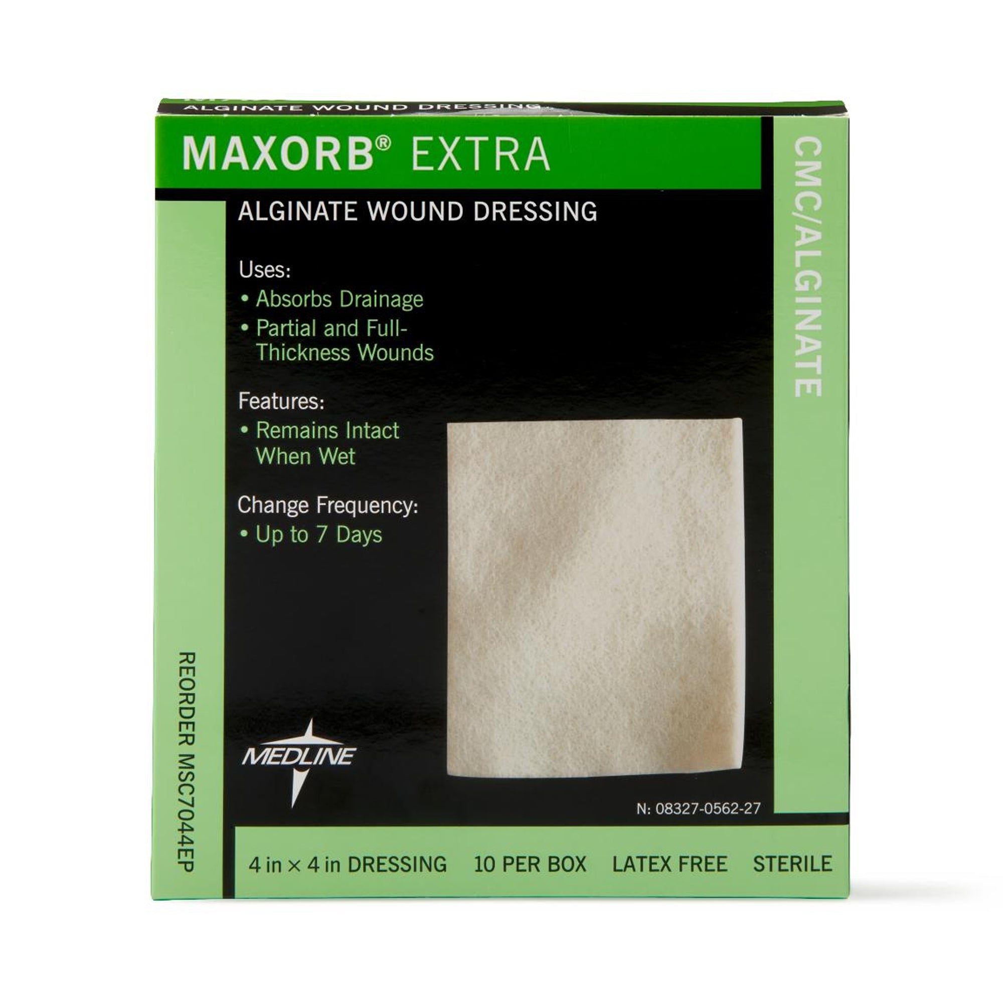 Alginate Dressing Maxorb Extra 4 X 4 Inch Square, Packaging Type- Box