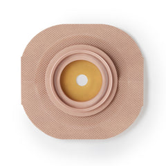 Ostomy Barrier FlexWear Trim to Fit, Standard Wear Adhesive Tape 57 mm Flange Red Code System Hydrocolloid Up to 1-1/2 Inch Opening | 5/Box