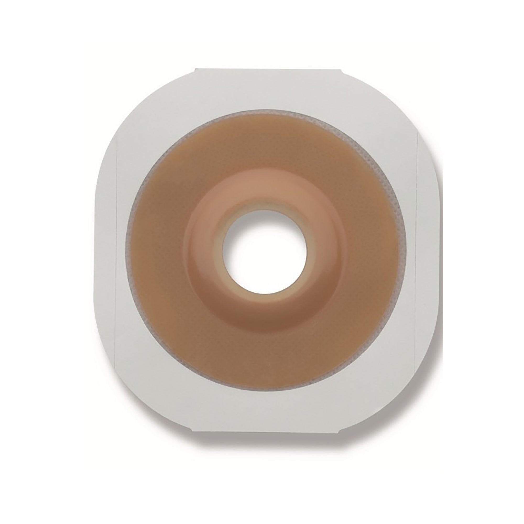 Ostomy Barrier FlexTend Trim to Fit, Extended Wear Adhesive Tape 44 mm Flange Green Code System Hydrocolloid Up to 1 Inch Opening | 5/Box