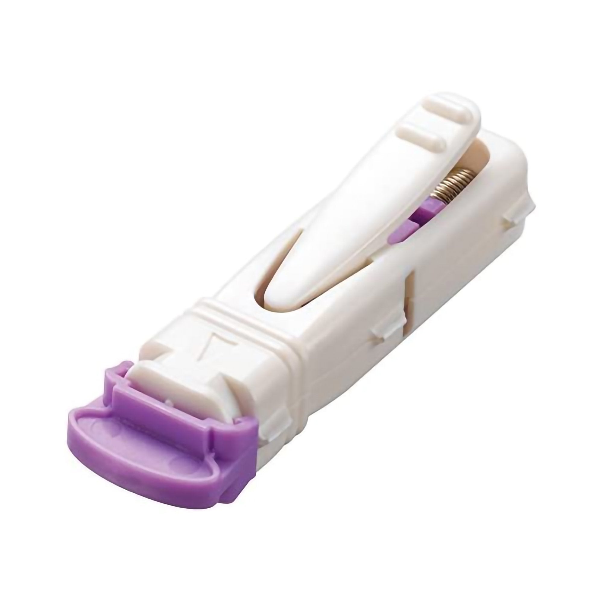 Safety Lancet Unistik 3 28 Gauge Retractable Push Button Activation Finger, Packaging Type- Box