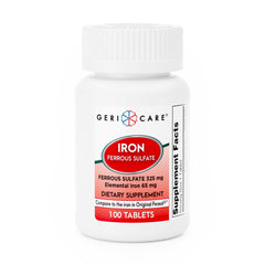 Mineral Supplement Geri-Care Iron 325 mg Strength Tablet 100 per Bottle | (100/Bottle