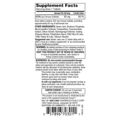 Mineral Supplement Geri-Care Iron 325 mg Strength Tablet 100 per Bottle | (100/Bottle